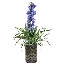 Vaso Vidro Tubo Arranjo Flor Boca De Leão Roxo Lilás 57x31 Vaso Vidro Tubo Arranjo Flor Boca De Leão Roxo Lilás 57x31