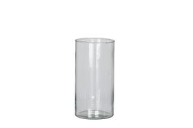 Vaso Vidro Tudo Transparente Cilindrico 14x40 Arranjo Mesa