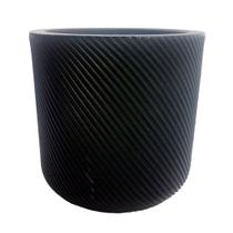 Vaso vite cilindro polietileno n1 preto carvão - vasos vogue