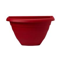 Vaso West Garden Porto de Parede com Prato Vermelho