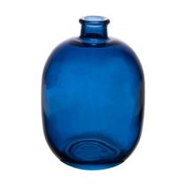 Vaso Wolff Horizon 14cm x 10cm Azul Vidro Vaso Wolff Horizon 14cm x 10cm Azul Vidro