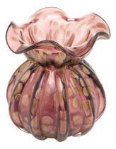 Vaso Wolff Italy De Vidro Púrpura E Rosé 10cm X 11cm Vaso Wolff Italy De Vidro Púrpura E Rosé 10cm X 11cm