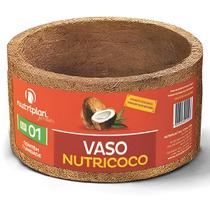 Vaso Xaxim Fibra De Coco Nutricoco Nº01 P/Plantas Pequeno