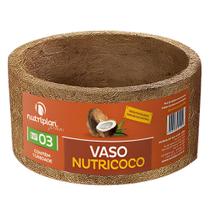 Vaso Xaxim Fibra De Coco Nutricoco Nº03 P/Plantas Grande Vaso Xaxim Fibra De Coco Nutricoco Nº03 P/Plantas Grande