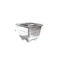 Vasos 9 cm Metalizados Quadrados para plantas - BRASAMI