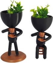 Vasos Bob Robert Plant Tomando Café Com Plantas Preto Cobre