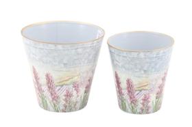 Vasos Cachepot De Metal 18Fx-1068B Jogo 02 Peças Vasos Cachepot De Metal 18Fx-1068B Jogo 02 Peças