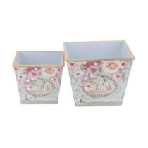 Vasos Cachepot De Metal 18Fx-576A Jogo 2 Peças Vasos Cachepot De Metal 18Fx-576A Jogo 2 Peças