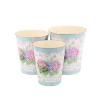 Vasos Cachepot De Metal 18Fx-862C Jogo 03 Peças