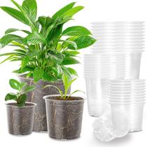 Vasos de berçário OUPSAUI, pacote com 36, 9/15/18/22 cm, plástico transparente Vasos de berçário OUPSAUI, pacote com 36, 9/15/18/22 cm, plástico transparente