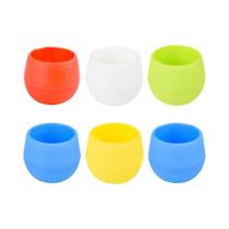 Vasos De Flores Redondos Mini Multicoloridos De 7cm, 6 Peças, Acessórios Para Plantio De Suculentas