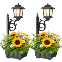 Vasos de Flores Solares para Exteriores Melunar 2 em 1 Luminária à Prova d'Água Vasos de Flores Solares para Exteriores Melunar 2 em 1 Luminária à Prova d'Água