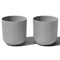 Vasos de plantio Veradek Lima de plástico redondos 15cm x 39cm cinza Vasos de plantio Veradek Lima de plástico redondos 15cm x 39cm cinza