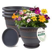 Vasos de Plástico Usocik Xadrez 10" Pacote com 4 Unidades com Drenagem