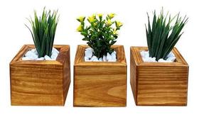 Vasos Decorativo Com Planta Artificial Decoração Sala Casa