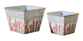 Vasos Decorativos 2 Cachepot Floreiras Poliresina 14x17