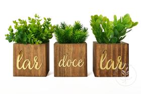 Vasos Decorativos Com Planta Artificial Frase Lar Doce Lar Decoração Sala Vasos Decorativos Com Planta Artificial Frase Lar Doce Lar Decoração Sala