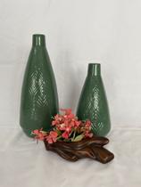 vasos decorativos de ceramica com arranjo flores artificiais