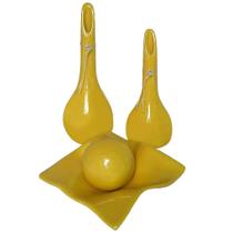 Vasos Par Lâmpadas E Centro De Mesa Cerâmica Canário Vasos Par Lâmpadas E Centro De Mesa Cerâmica Canário