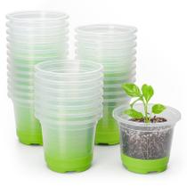 Vasos para mudas MIXC, pacote com 30, base de silicone de 10 cm, reutilizáveis Vasos para mudas MIXC, pacote com 30, base de silicone de 10 cm, reutilizáveis
