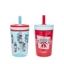 Vasos para niños Dr. Seuss Kelso de Zak Designs, 450 ml, antipérdida, paquete de 2