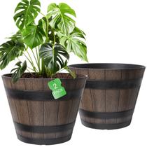 Vasos para Plantas WEICHENGXING 2 Unidades Barril de Plástico 57 cm Vasos para Plantas WEICHENGXING 2 Unidades Barril de Plástico 57 cm