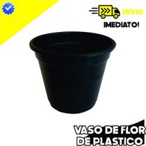Vasos Plástico Pote Liso Preto Plantas Flores Temperos
