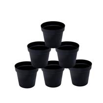 VASOS PLASTICO REDONDO PLANTA FLORES JARDIM HORTAS 6 UNIDADES Nº 33 - 16,5 L