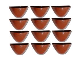 Vasos Plásticos Cerâmico Decorativo 12 Peças Rattan Vasos