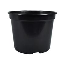 Vasos Plasticos Rigido Resistente para plantas e flores Pote 15 Pretos de 1 Litro - 12 unidades