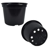 Vasos Plasticos Rigido Resistente para plantas e flores Pote 15 Pretos de 1 Litro - 5 Unidades Vasos Plasticos Rigido Resistente para plantas e flores Pote 15 Pretos de 1 Litro - 5 Unidades