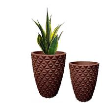 Vasos Polietileno Coluna Berlian Gold 3D Luxo Decorativo