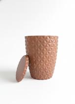 Vasos Polietileno Coluna Berlian Gold M 3D Cor:Marrom