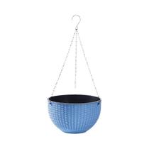 Vasos Suspensos Com Design De Rattan, Elegantes Em Polipropileno Com Plugue De Drenagem Fácil Vasos Suspensos Com Design De Rattan, Elegantes Em Polipropileno Com Plugue De Drenagem Fácil