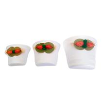 Vasos Trio Meia Lua Cerâmica de Parede Vertical Garden - Branco Vasos Trio Meia Lua Cerâmica de Parede Vertical Garden - Branco