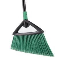 Vassoura angular Eyliden com cabo de 146 cm de comprimento para serviços pesados