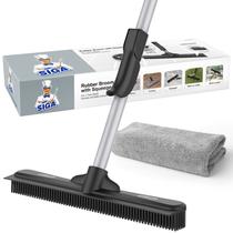 Vassoura de borracha MR.SIGA para depilação de animais de estimação com rodo e pano Vassoura de borracha MR.SIGA para depilação de animais de estimação com rodo e pano