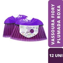 Vassoura Fiory Plumada Roxa - Caixa C/12 Unidades - Sem Cabo Vassoura Fiory Plumada Roxa - Caixa C/12 Unidades - Sem Cabo