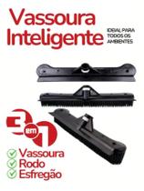 Vassoura Inteligente 3 em 1 Silicone Estático para Salão de Beleza e Barbearia Vassoura Inteligente 3 em 1 Silicone Estático para Salão de Beleza e Barbearia