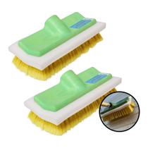 Vassoura Lava Ônibus Nylon Com Espuma Rosca 28mm - 2 Peças