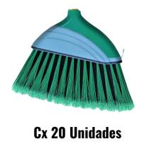 Vassoura Limpeza Varre Canto Nylon Plus Macia S/ Cabo Cx 20