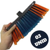 Vassoura LIMPMAIS De Nylon Multiuso Resistente Qualidade 03 unid Vassoura LIMPMAIS De Nylon Multiuso Resistente Qualidade 03 unid