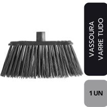 Vassoura Multiuso Doméstica Original Cerdas Nylon Piaçava - Brovália - KR Produtos de Limpeza