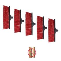 Vassoura Nylon Limpeza Pesada Rosca Sem Cabo Kit 5 Vassoura Nylon Limpeza Pesada Rosca Sem Cabo Kit 5