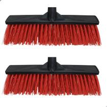 Vassoura para Gari Reforçada para Limpeza 40cm Piaçanil 2 Unidades