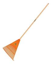 Vassoura Para Jardim Plástica 18 Dentes Cabo 1,2 Metros 128