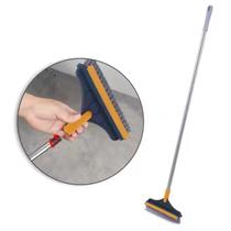 Vassoura Rodo 2 em 1 com Design Angular Limpeza Rápida e Eficiente