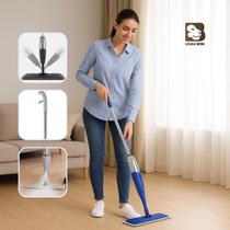 Vassoura Rodo Magico Mop Spray Giratório Com Reservatório Rodo De Limpeza Esfregão Microfibra Lavável