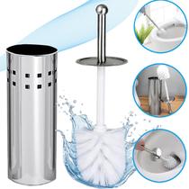 Vassourinha Limpa Privada Escova Sanitária Aço Inox Com Suporte Banheiro Chique Vassourinha Limpa Privada Escova Sanitária Aço Inox Com Suporte Banheiro Chique