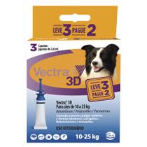 Vectra 3d Antipulga Cães 10 a 25kg Combo Leve 3 Pague 2 Ceva